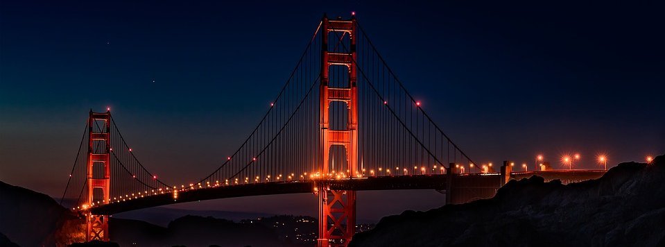 Foto von der Golden Gate Bridge in San Fransisco / Kalifornien / U.S.A.