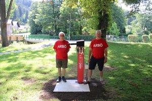 Josef Treiber, ARBÖ Bezriskobmann Neunkirchen und Willhelm Beiglböck, Bezirksobmann Stellvertreter Neunkirchen