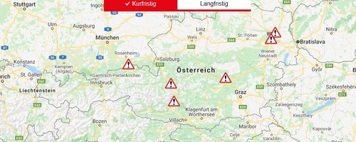 Straßenkarte Österreich