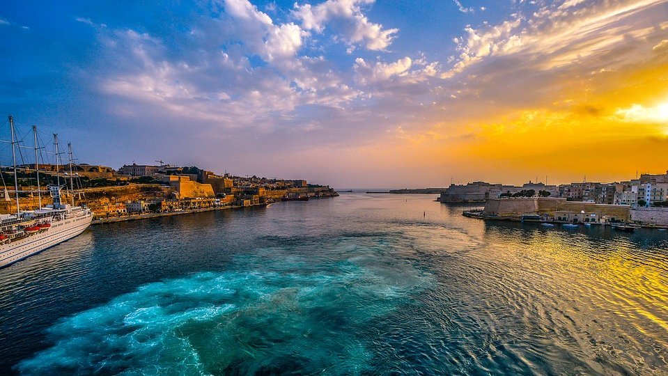 Foto von einem Hafen in Malta