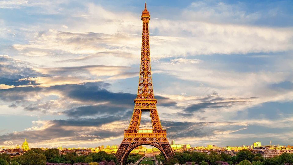 Foto vom Eiffelturm in Paris / Frankreich