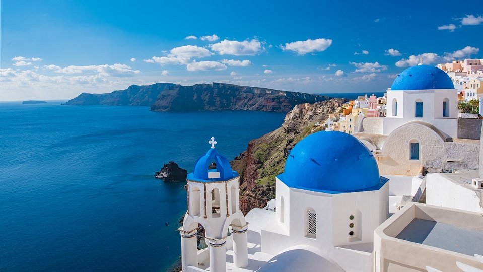 Foto von Santorini in Griechenland