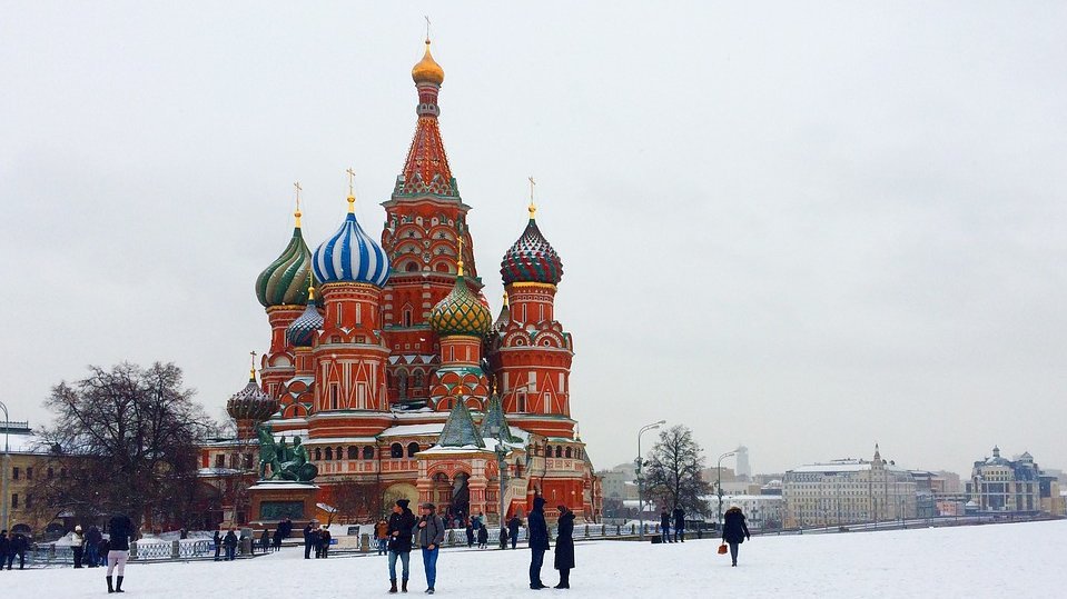 Foto vom Roten Platz in Moskau / Russische Föderation