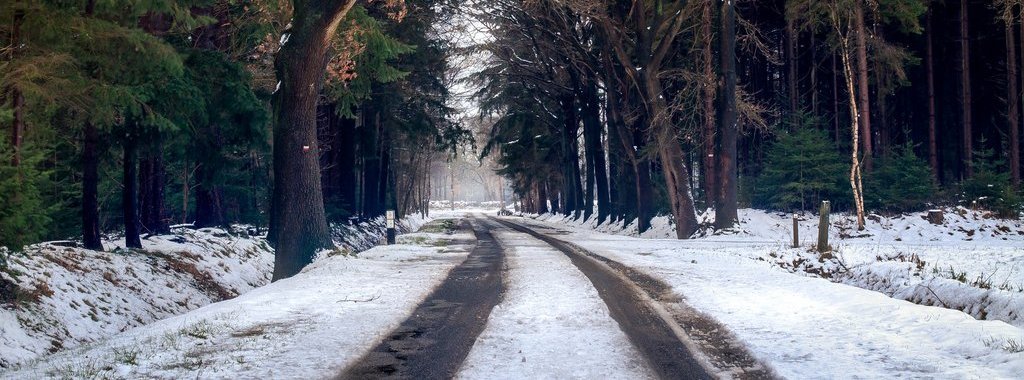 Winterliche Straße