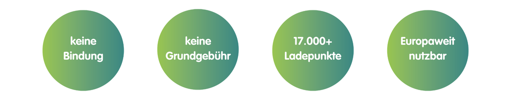 Mit der ARBÖ-E-Klubkarte gibt es folgende Vorteile: 17.000+ Ladepunkte in ganz Österreich, keine Bindung, keine Grundgebühr, europaweit nutzbar