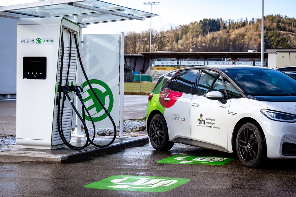 Linz AG - Ladestation in Walding Ladestation für E-Autos