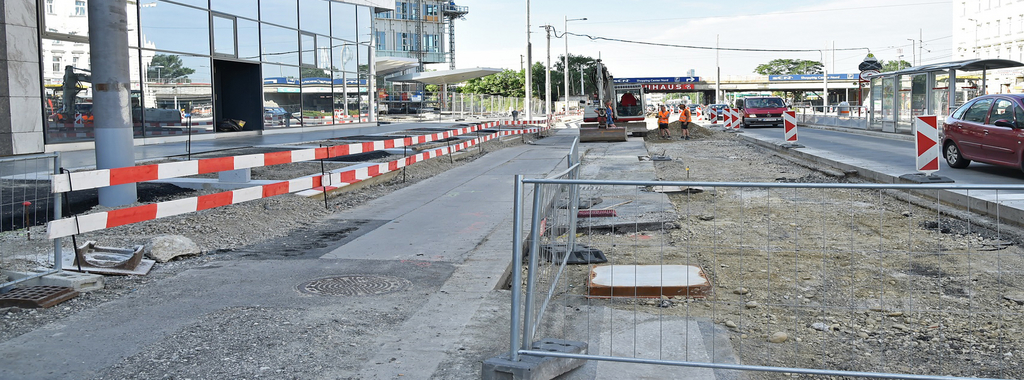 Baustellen in Wien 