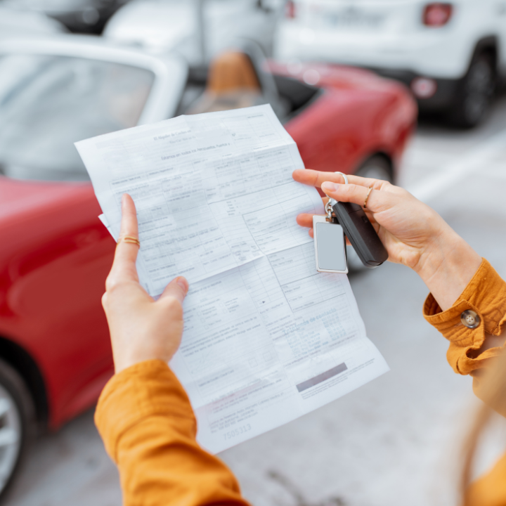 Leasing Vertrag für neu gekauftes Auto